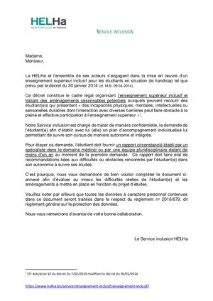 Demande Rapport Circonstancié