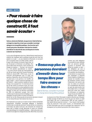 Portrait d'élu : Gabriel Berta, conseiller municipal délégué à la tranquillité publique