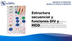 S18 Estructura Secuencial Y Funciones Div Y Mod