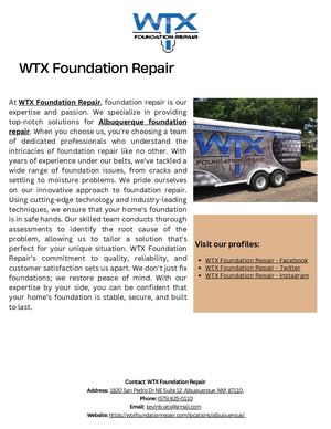 Wtx Foundation Repair
