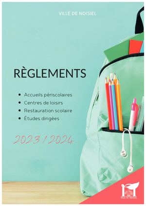 Règlements des activités périscolaires 2023/2024