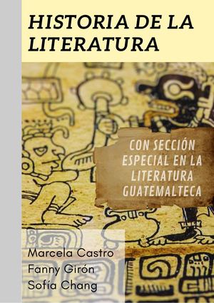 Literatura (sección en literatura Guatemalteca)