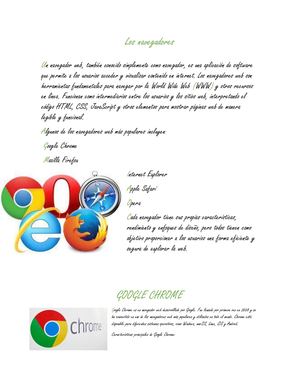 Los Navegadores Y Buscadores Wed