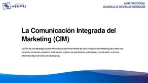 S22 La Comunicacion Integrada Del Marketing Cim