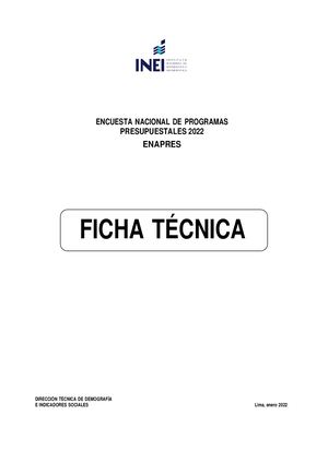 Ficha Metodologica
