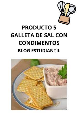 galletas de sal con aderezos