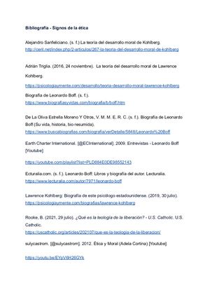 Bibliografía Signos De La Ética