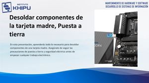 S49 Desoldar Componentes De La Tarjeta Madre Puesta A Tierra