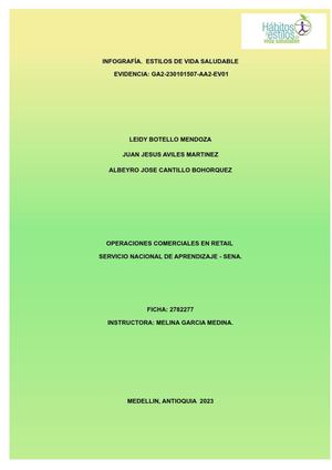 Infografia Estilo De Vida Saludable