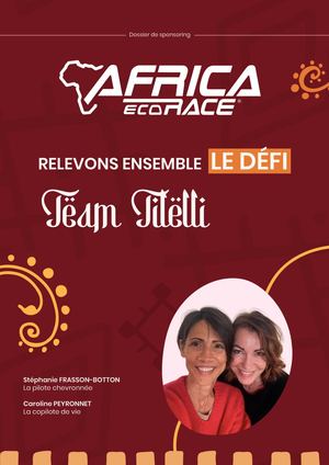 Dossier de sponsoring - Africa Eco Race