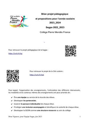 Bilan Segpa 2022 2023