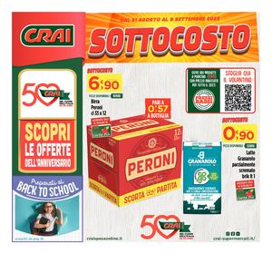 Volantino Crai Regina Zenone dal 31 agosto al 9 settembre