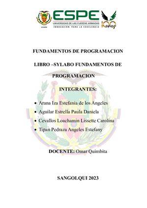 F Programacion 9889 Sylabo Programcion Fundamentos Programacion