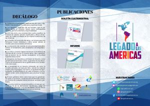 Tríptico Informativo de Legado a las Américas