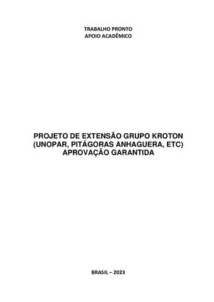 Portfólio Projeto De Extensão I – Farmácia