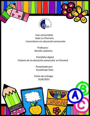 Historia dela educación preescolar