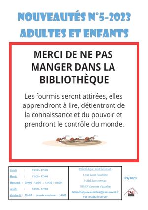N°5 2023 Adulte Jeune Bib 58