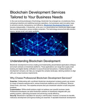 Calaméo - Blockchain Development Services Tailored To Your Business Needs