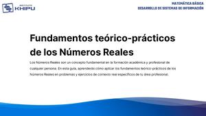 S15 Fundamentos Teorico Practicos De Los Numeros Reales Pptx