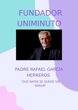Historia De Fundador Uniminuto