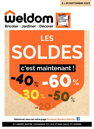 CATALOGUE WELDOM - LES SOLDES C'EST MAINTENANT