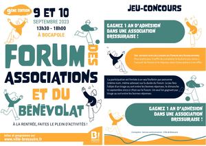 Programme du Forum des Associations et du Bénévolat 2023