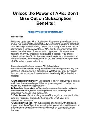 Unlock The Power Of Apis 01