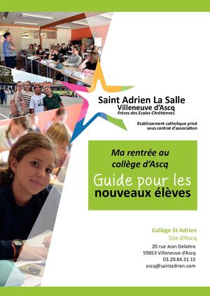Livret Accueil 6eme College Ascq 2023 2024