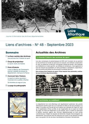 Liens d’archives - n° 48 - Septembre 2023