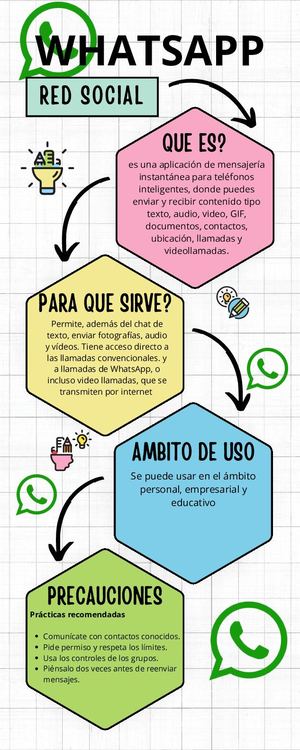 Infografia Red Social Whatsapp  - Semana 5