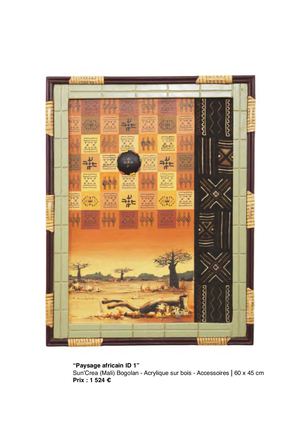 Paysage Africain Idéogramme