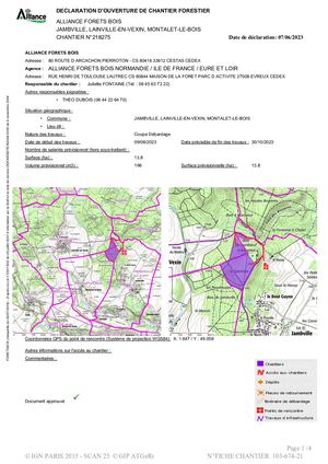 AEV Ouverture De Chantier Forestier