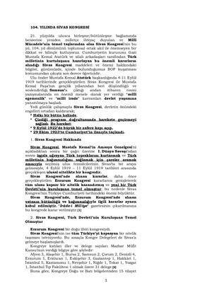 104. Yilinda Si̇vas Kongresi̇