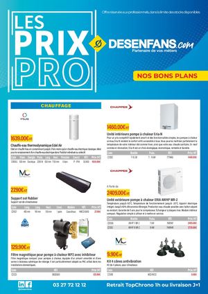 PRIX PRO du 01/09 au 31/10