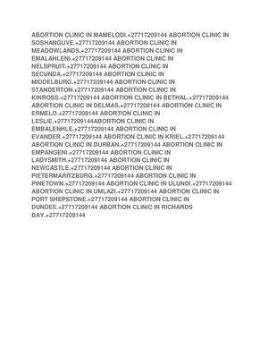 Sasolburg Cytotecs [ +27717209144 ] Abortion Clinic,Pills For Sale In Bloemfontein,Welkom,Bethlehem,Sasolburg,Kroonstad,Parys,Harrismith,Virginia