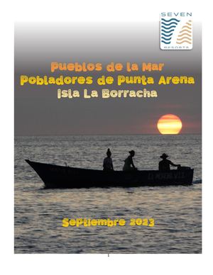 Pueblos De La Mar Pobladores De Punta Arena De Isla Borracha