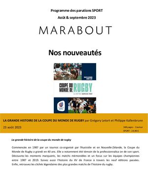 Marabout Sport Août Septembre 2023