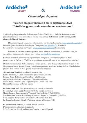 CP - Valence En Gastronomie