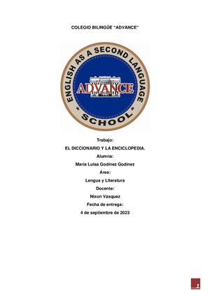 El Diccionario Y La Enciclopedia