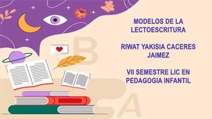 Modelos De La Lectoescritura