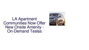 Los Angeles Tenants Without Cars Now Have Access To Luxury EVs For Rent By Hour or Day