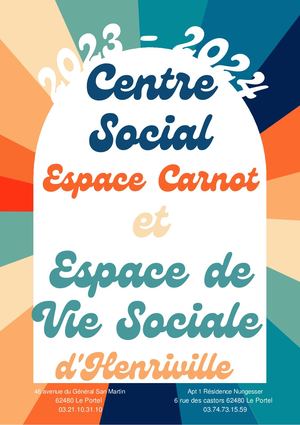 Plaquette 2023-2024 Centre Social Espace Carnot