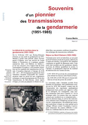 6 Rhpg 11 Souvenir D'un Pionnier Martin