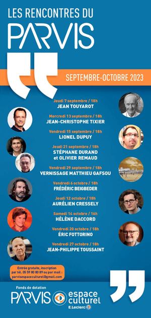 Le Parvis - Programmation de septembre à octobre 2023