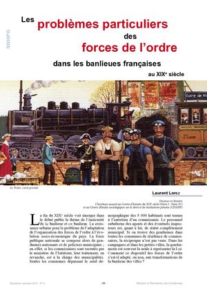 4 Rhpg4 Les Problémes Particuliers Des Forces De L'ordre Dans Les Banlieues Au 19e Lopez