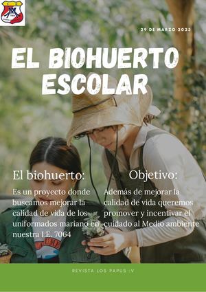biohuerto escolar