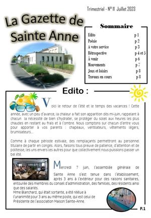 Gazette N°11 Juillet 2023