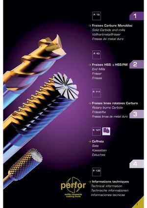 Catalogue FRAISES PERFOR 2005