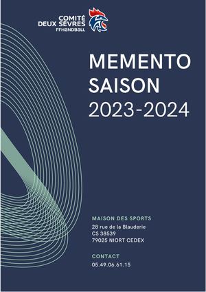 Memento 2023 2024 Version 1er Septembre