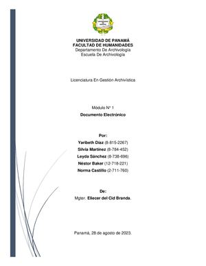 Módulo 1 Documento Electronico Word